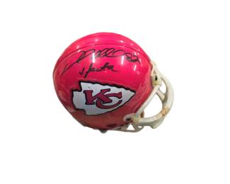 Autographed Dante Hall Mini helmet