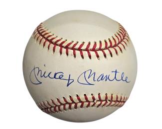 Mickey Mantle Autographed Baseball