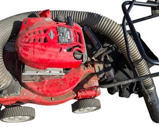Troy-Bilt mower with chipper/shredder vac