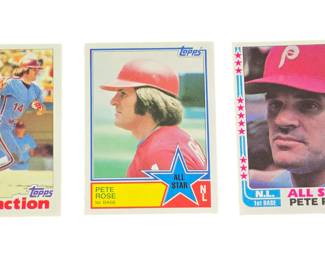 We have Pete Rose cards