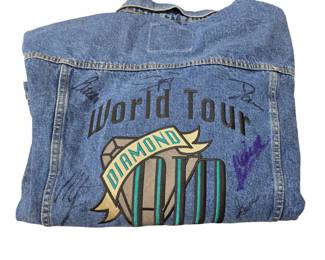 Autographed jacket by Band members of Diamond Rio