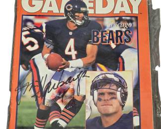Jim Harbaugh autographed NFL Game Day magazine 