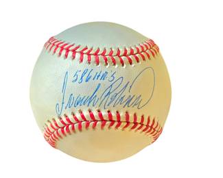 Frank Robinson autographed baseball