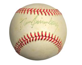 Dan Quisenberry autographed baseball