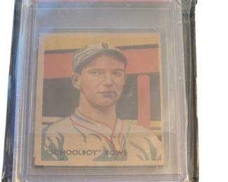 1935 Diamond Star #33 Schoolboy Rowe Graded 5