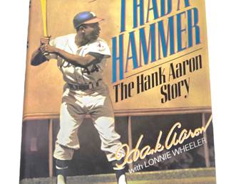 Hank Aaron autographed book "I Had A Hammer"