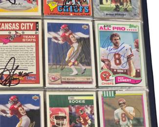 Autographed Chiefs player cards