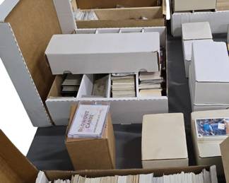 We have thousands of Baseball and Football cards