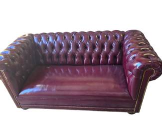 Chesterfield leather sofa 