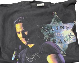 Clint Black autographed shirt