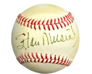 Stan Musial autographed baseball