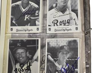 Autographed Royals cards