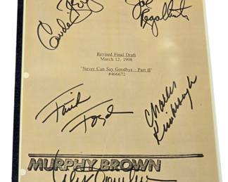 Autographed script Murphy Brown cast