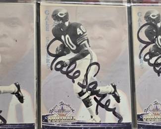 Gale Sayers Autographed cards