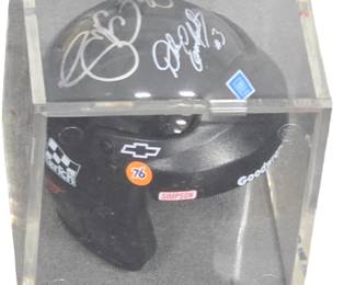 Dale Earnhardt autographed mini driver's helmet