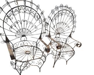 Metal outdoor chairs