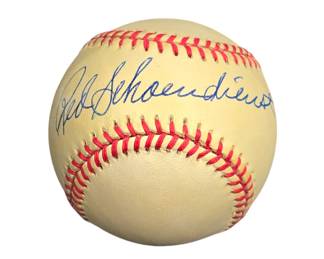 Red Schendeinst autographed baseball