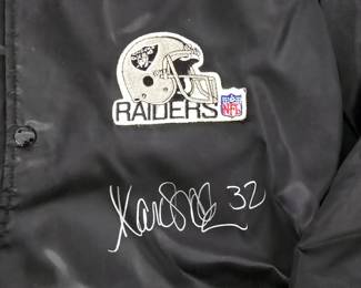 Marcus Allen Autographed Chalkline jacket
