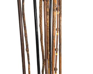 Vintage cane collection