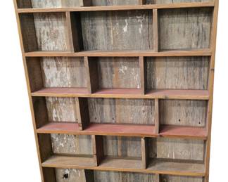 Barn wood shelf