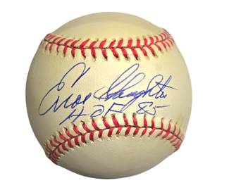 Enos Slaughter autographed baseball