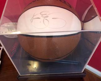 Signed basket ball