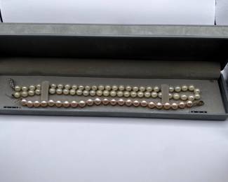 Natural pink pearl bracelet 