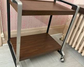 416 Vintage MCM Bar Cart TV Media Standmin