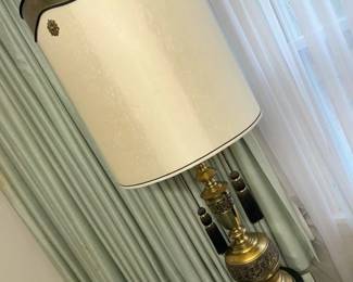 416 Vintage XL Brass Table Lamp X2min