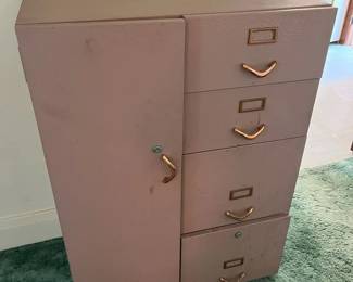 416 Vintage Locking Metal Filing System min