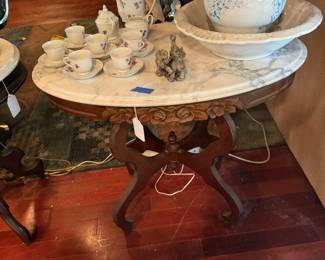 Antique marble to tables