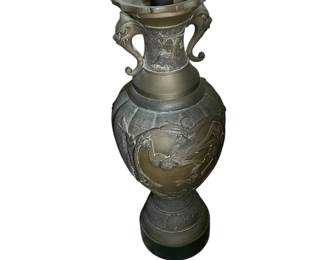 Antique Bronze Lamp.