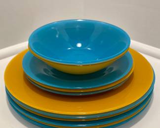 Vintage Arc France glass dinnerware.