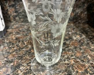 Footed glass, part of a set 