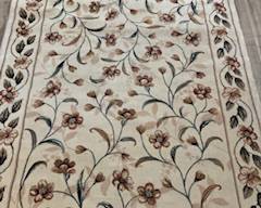 Large floral area rug 