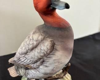 Lefton figurine redhead bird 