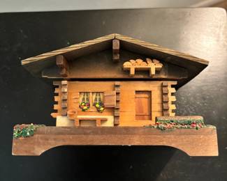 Swiss cabin music box 