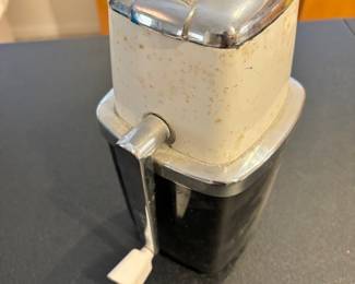 Vintage hand crank ice crusher 