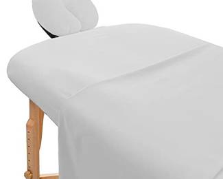 Avalon Care Massage Table Sheet Set, White
