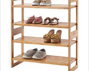 Trinity Bamboo Shoe Rack, Pack of 2