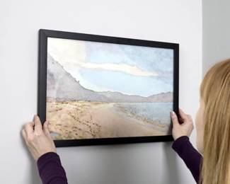 Black Real Wood Picture Frame 17x17, Black