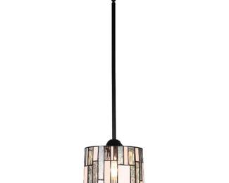 Artzone Tiffany Pendant Light, 8 Inch Wide, Blue