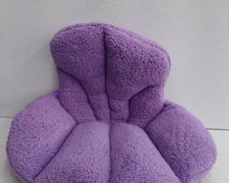 Fuzzy Purple Chair Cushion