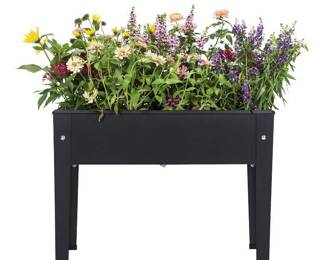 Veoay Piksedo Raised Garden Bed, Black