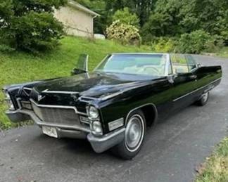 1968 Cadillac DeVille convertible: $15,000