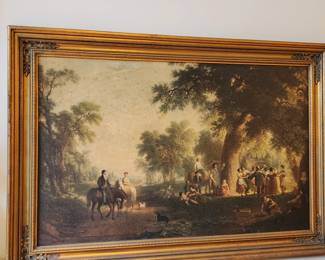 oil on board painting