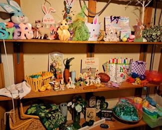 Much holiday items. Easter, St. Patrick's Day