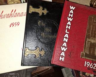 Benton High School yearbooks "Wahwahlanawah" 1959, 1961 and 1962