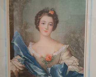 Framed prints by Jean Marc Nattier "U. S. Print No. 737"