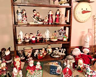 Much, much holiday and seasonal decor and collectibles. Christmas 